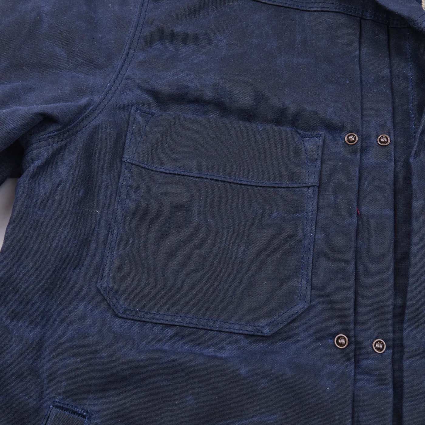 Freenote Cloth Riders Jacket in Navy Waxed Canvas