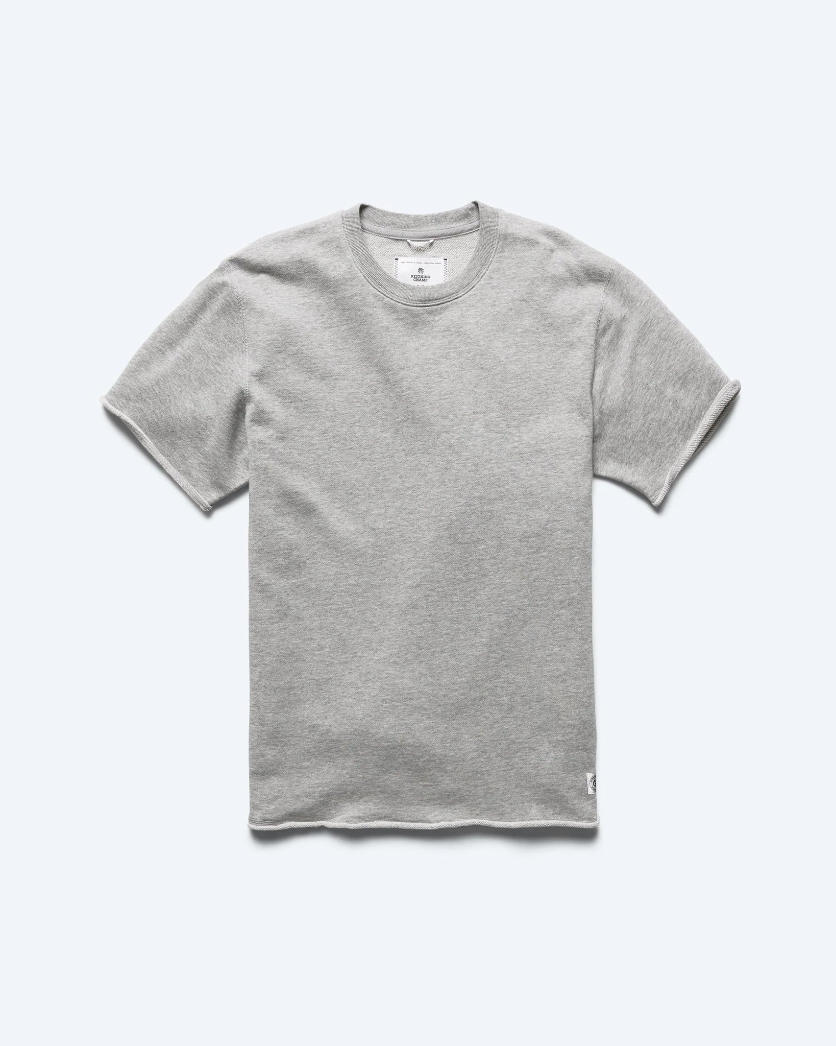 Reigning Champ Lightweight Terry Cut Off T Shirt in Heather Grey Earl s Authentics
