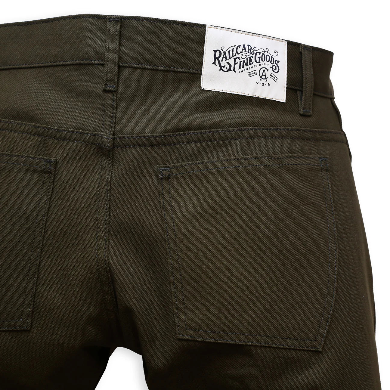 Railcar Fine Goods Flight Trouser in Olive
