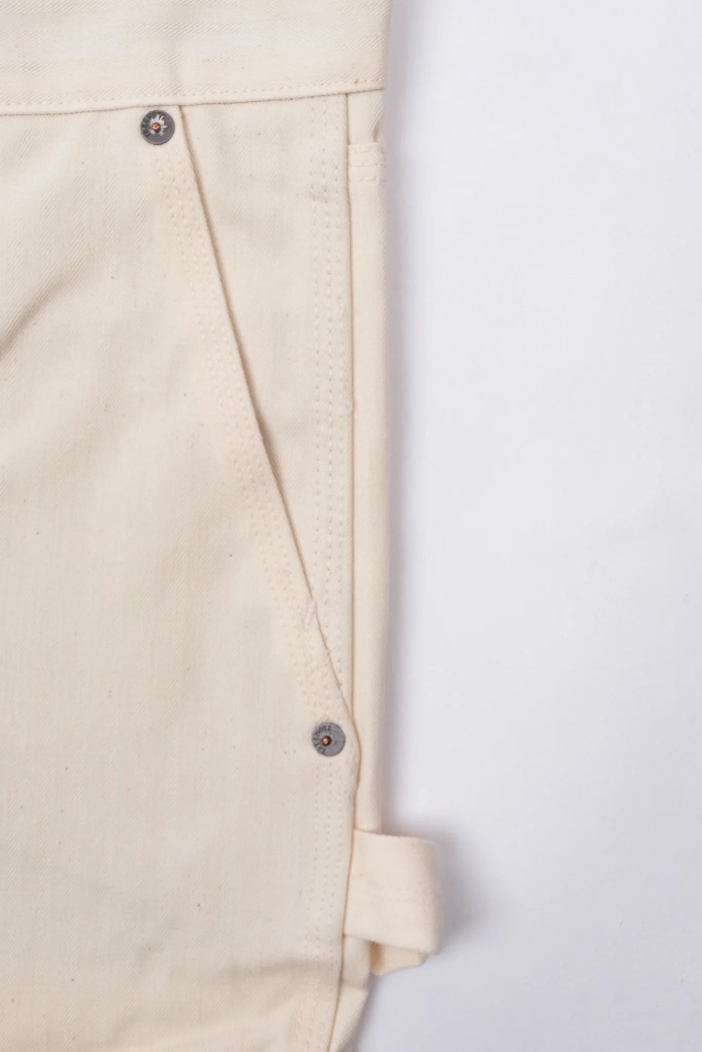 Freenote Cloth Ortega Pant in White Herringbone - Earl's Authentics