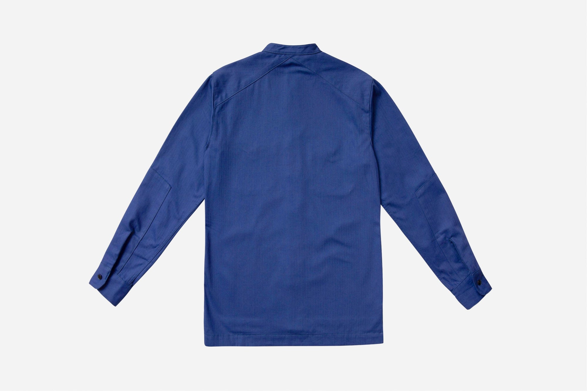 3sixteen Band Collar Workshirt In French Blue HBT
