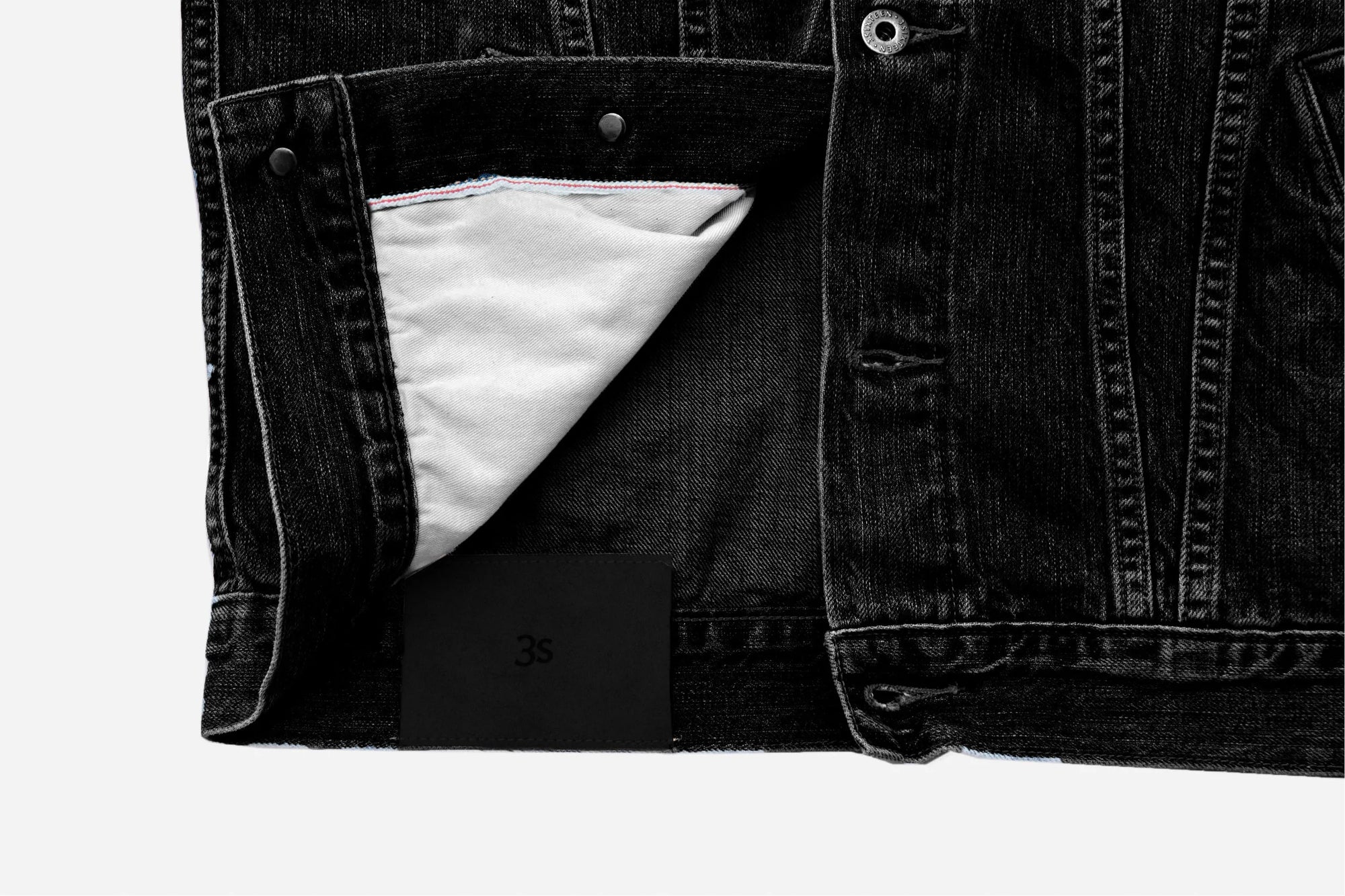 3Sixteen Lightweight Type 3s Denim Jacket in Washed 222x