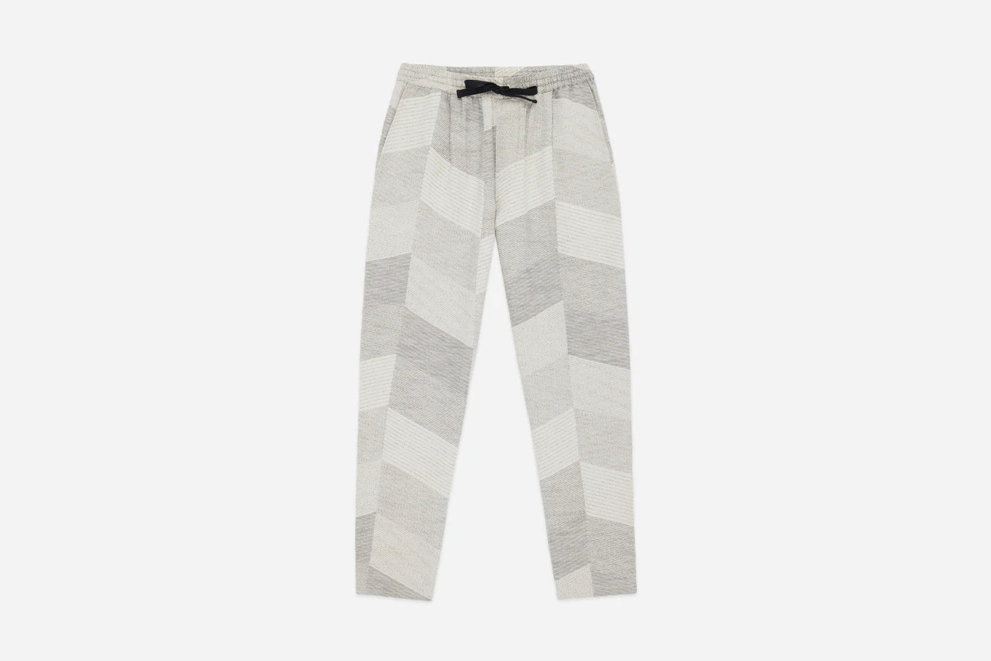 3Sixteen Drawstring Pant in Ash Zig-Zag Jacquard