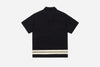 3Sixteen Leisure Shirt in Black Border Stripe Applique