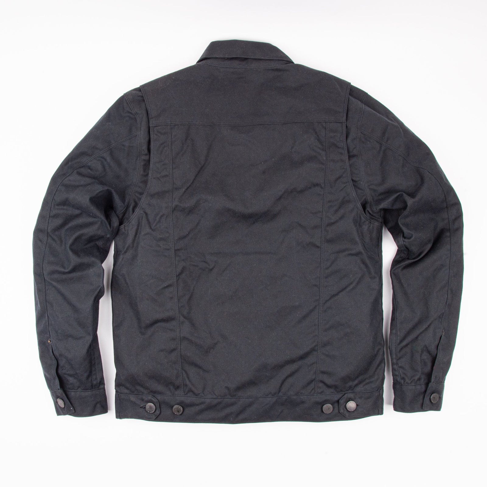 Freenote Cloth Riders Jacket in Black Waxed Canvas