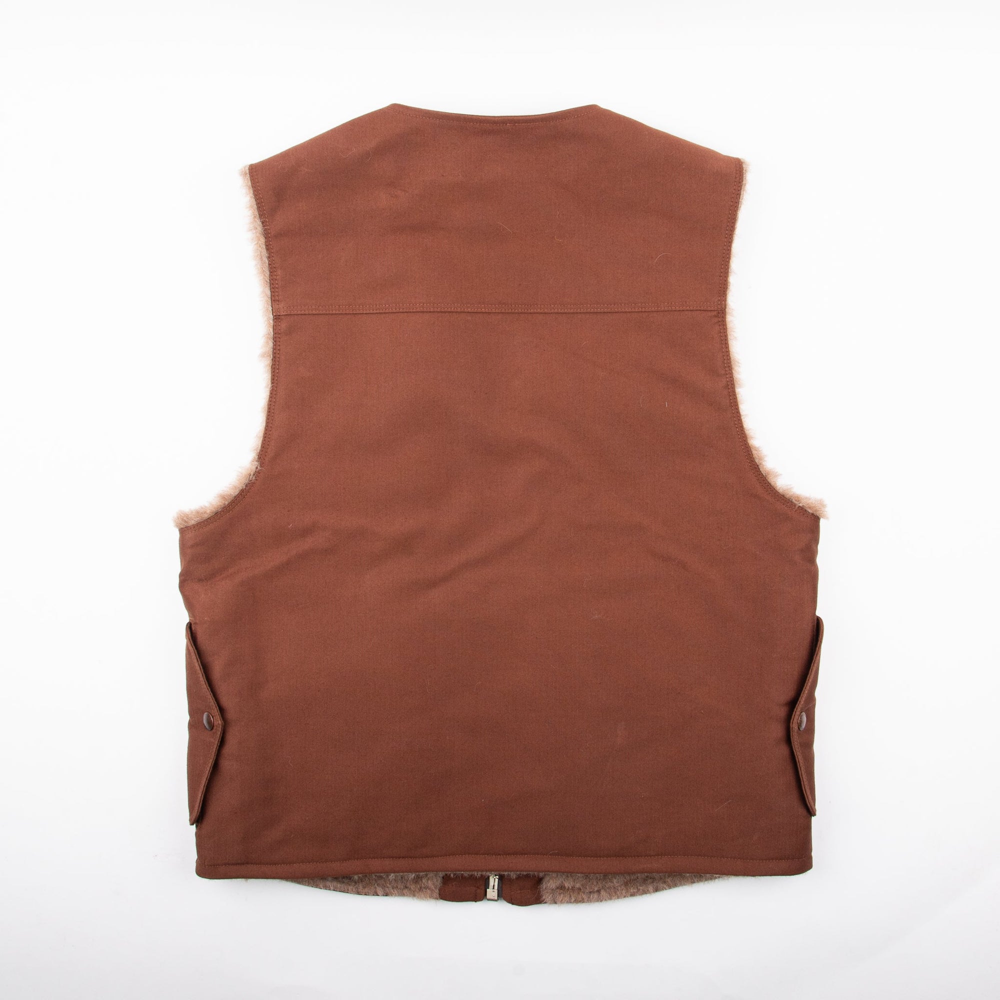 Freenote Cloth Teamster Vest in Rust