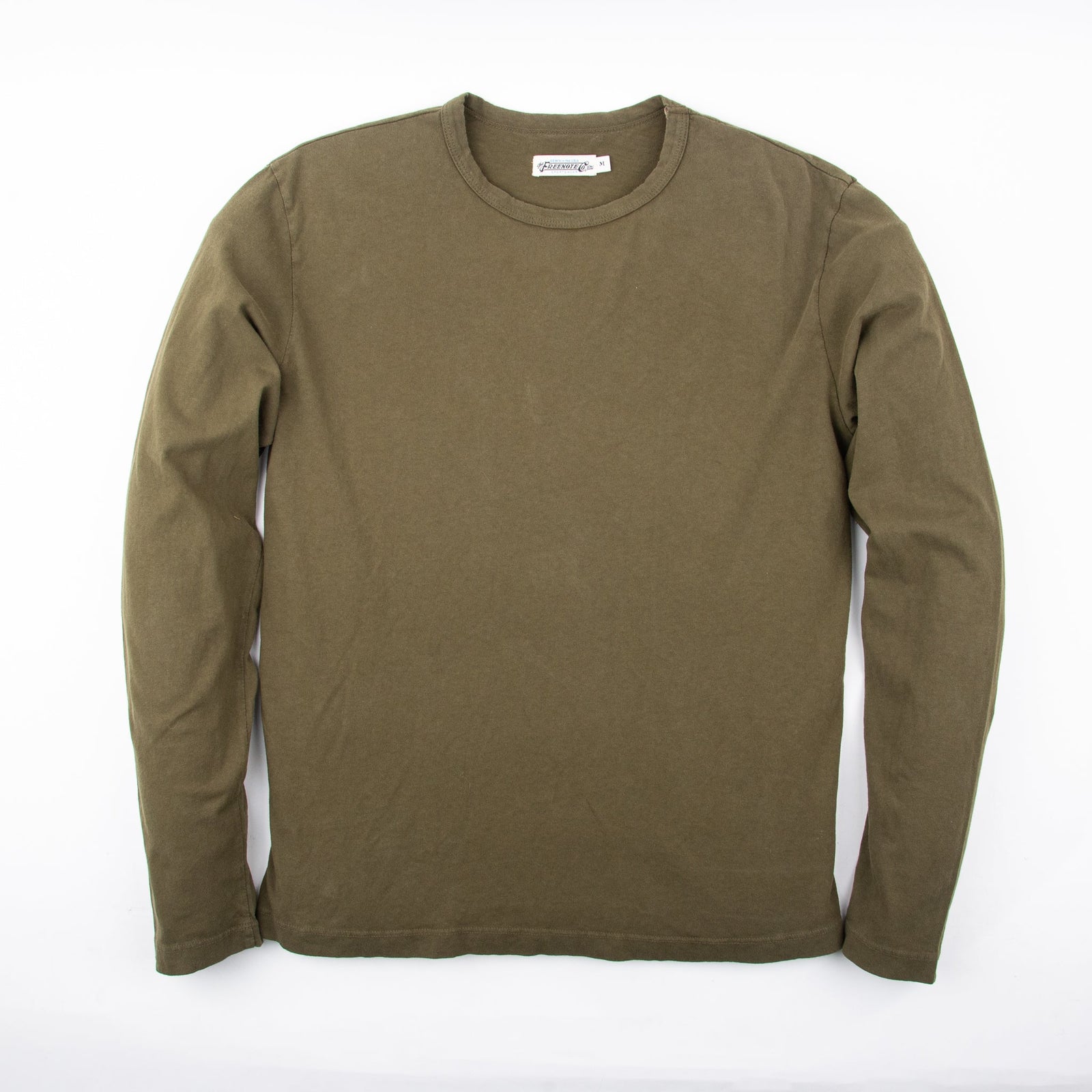 Freenote Cloth 9 Ounce Tee L/S in Olive Drab