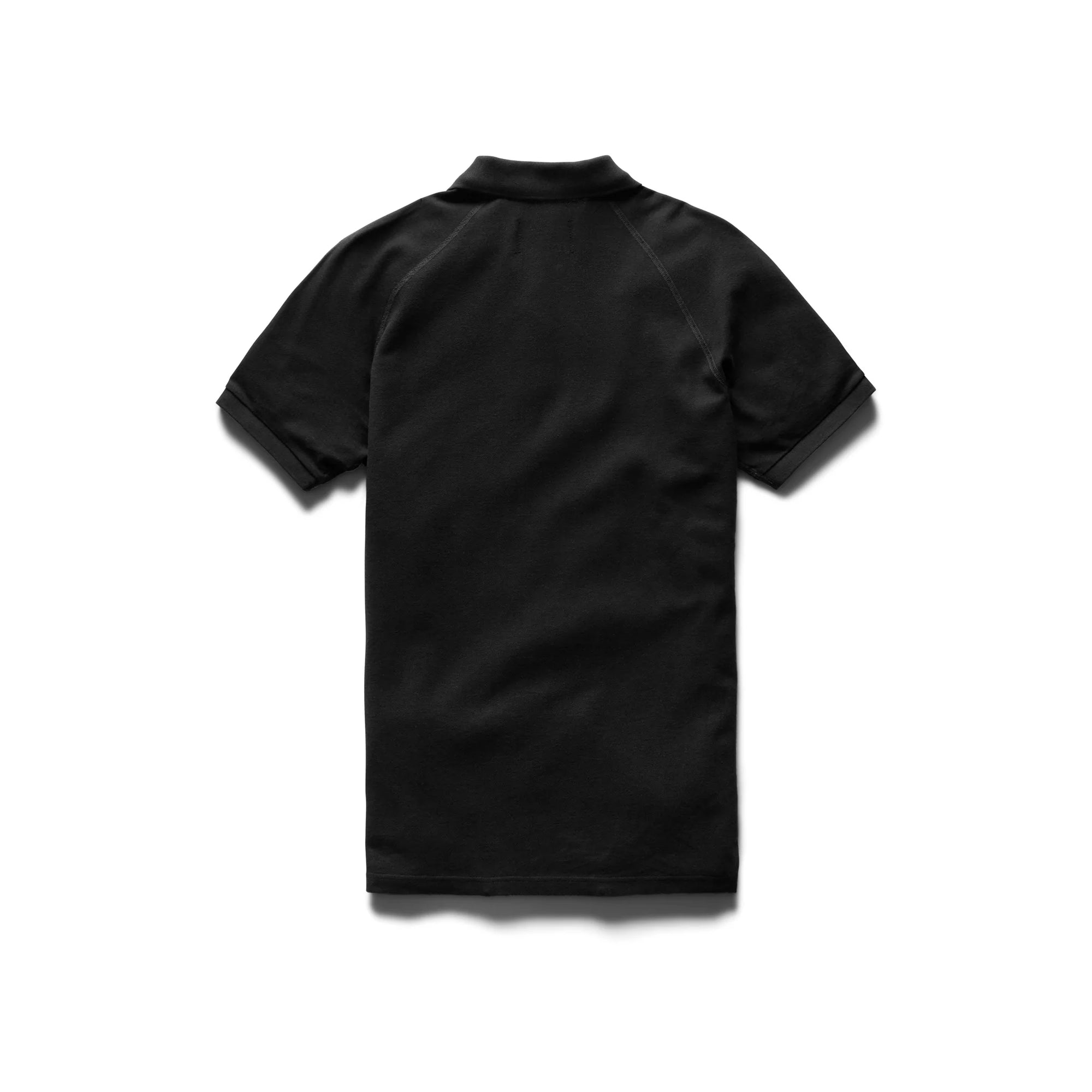 Reigning Champ Athletic Pique Polo in Black