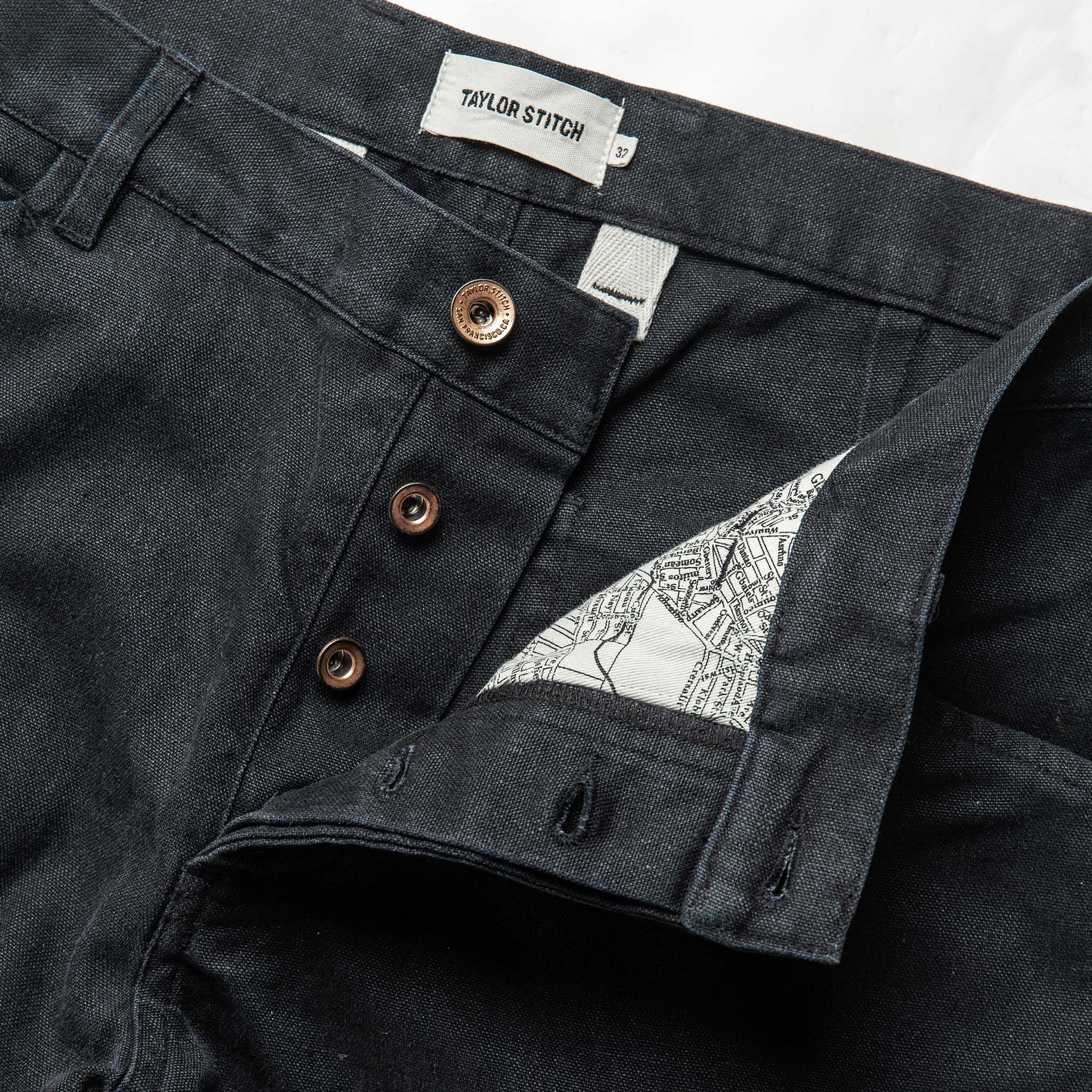 Taylor Stitch Chore Pant in Coal Boss Duck