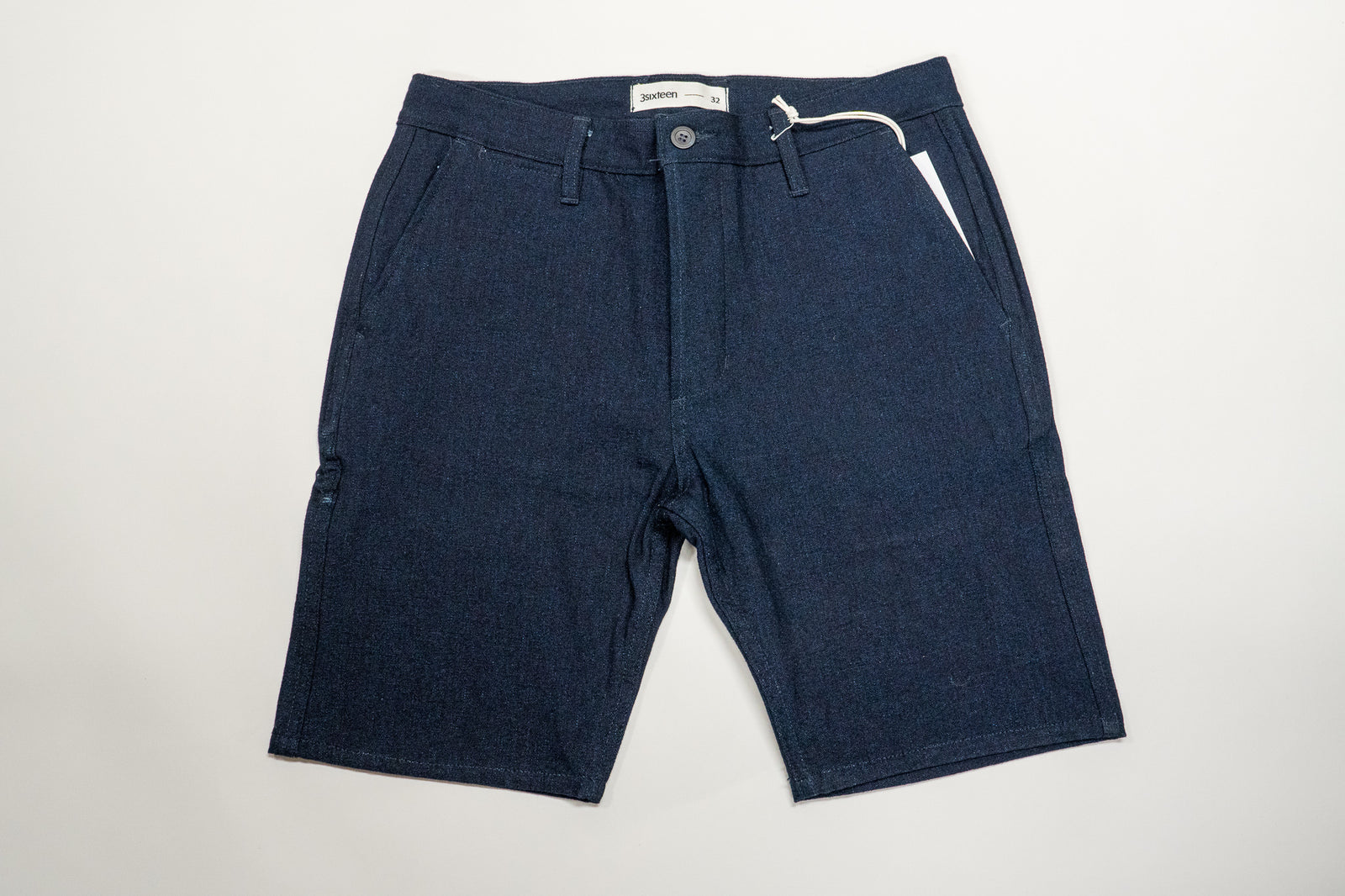 3sixteen Double Indigo Denim Drawstring Short