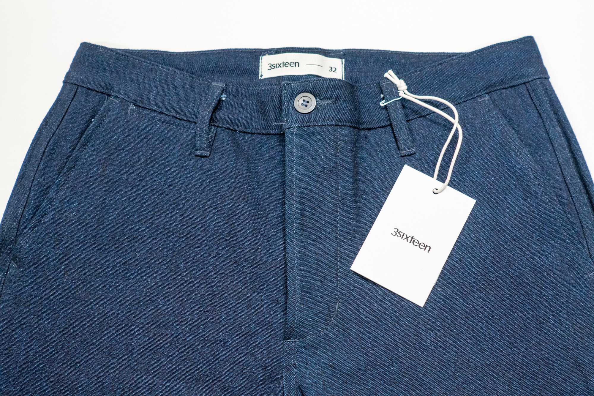 3sixteen Double Indigo Denim Drawstring Short