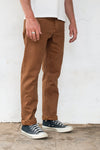 Freenote Cloth Workers Chino Slim Fit in 14 Ounce Slub Rust