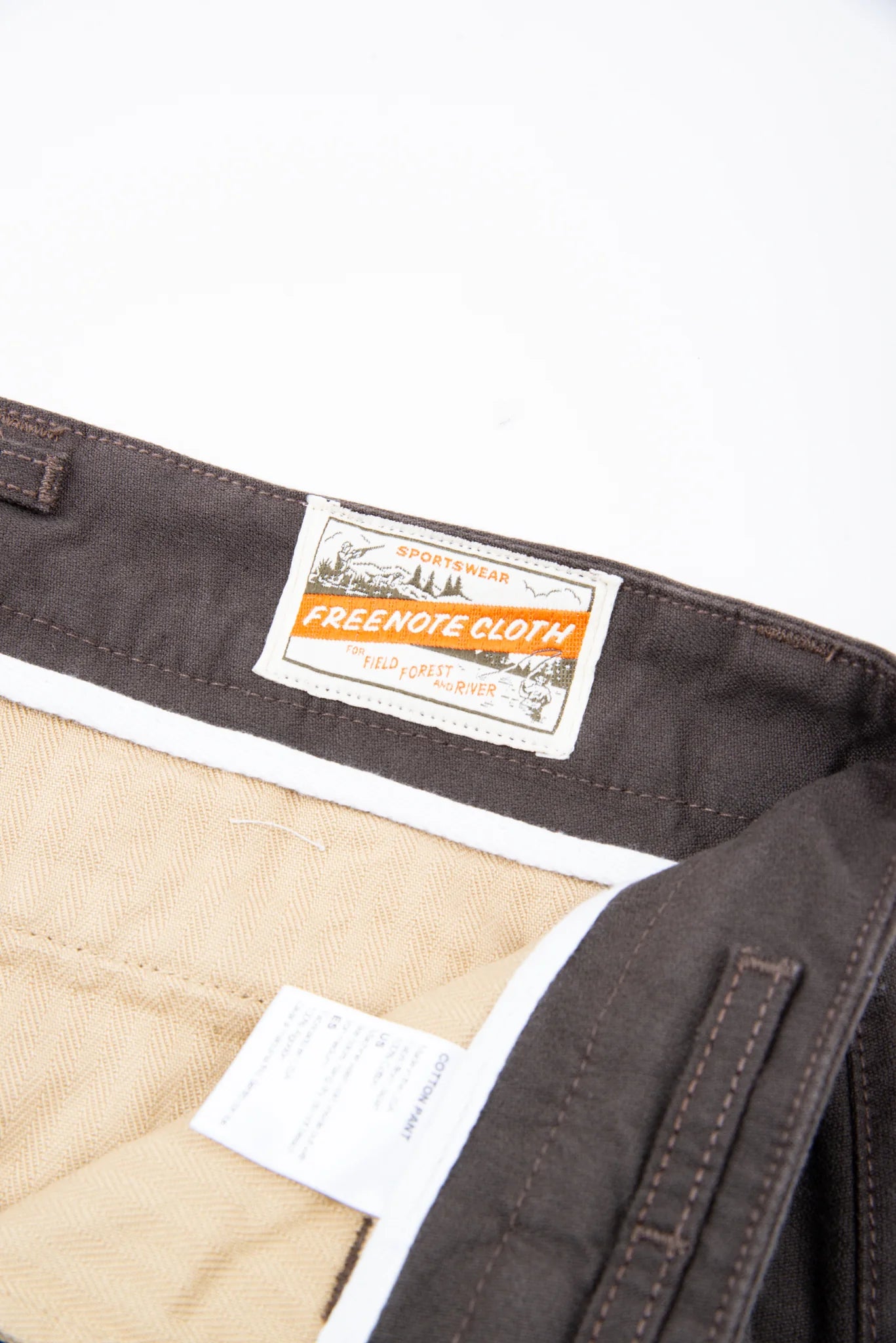 Freenote Cloth Deck Pant in Bark