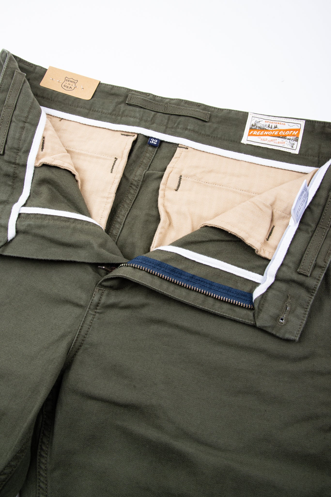 Freenote Cloth Deck Pant in Olive