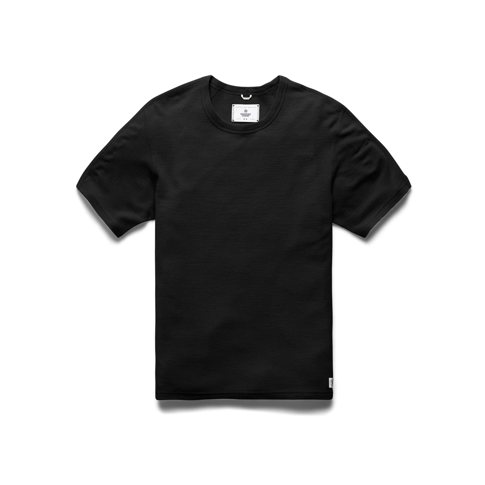 Reigning Champ Merino Thermal T-Shirt in Black