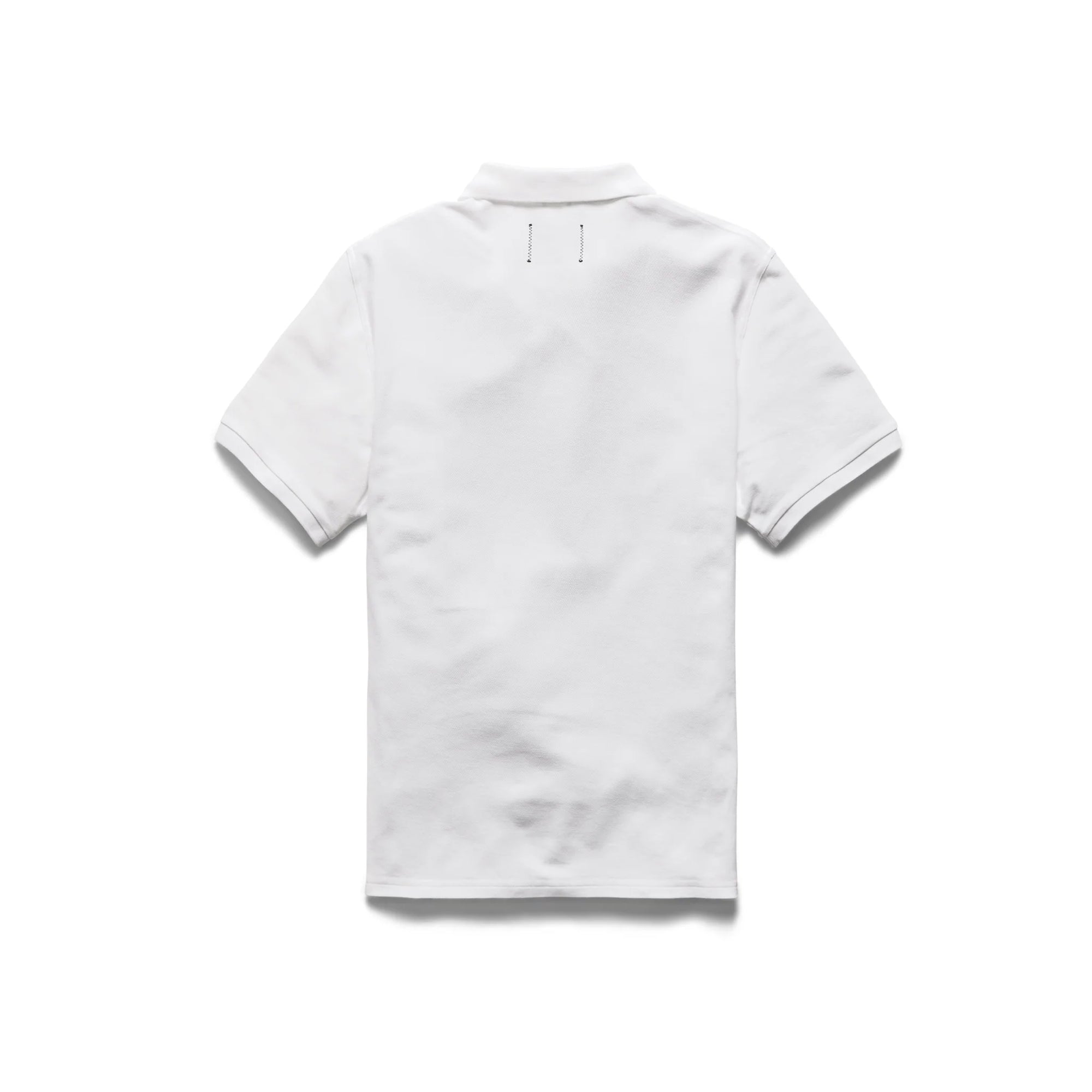 Reigning Champ Classic Pique Polo in White