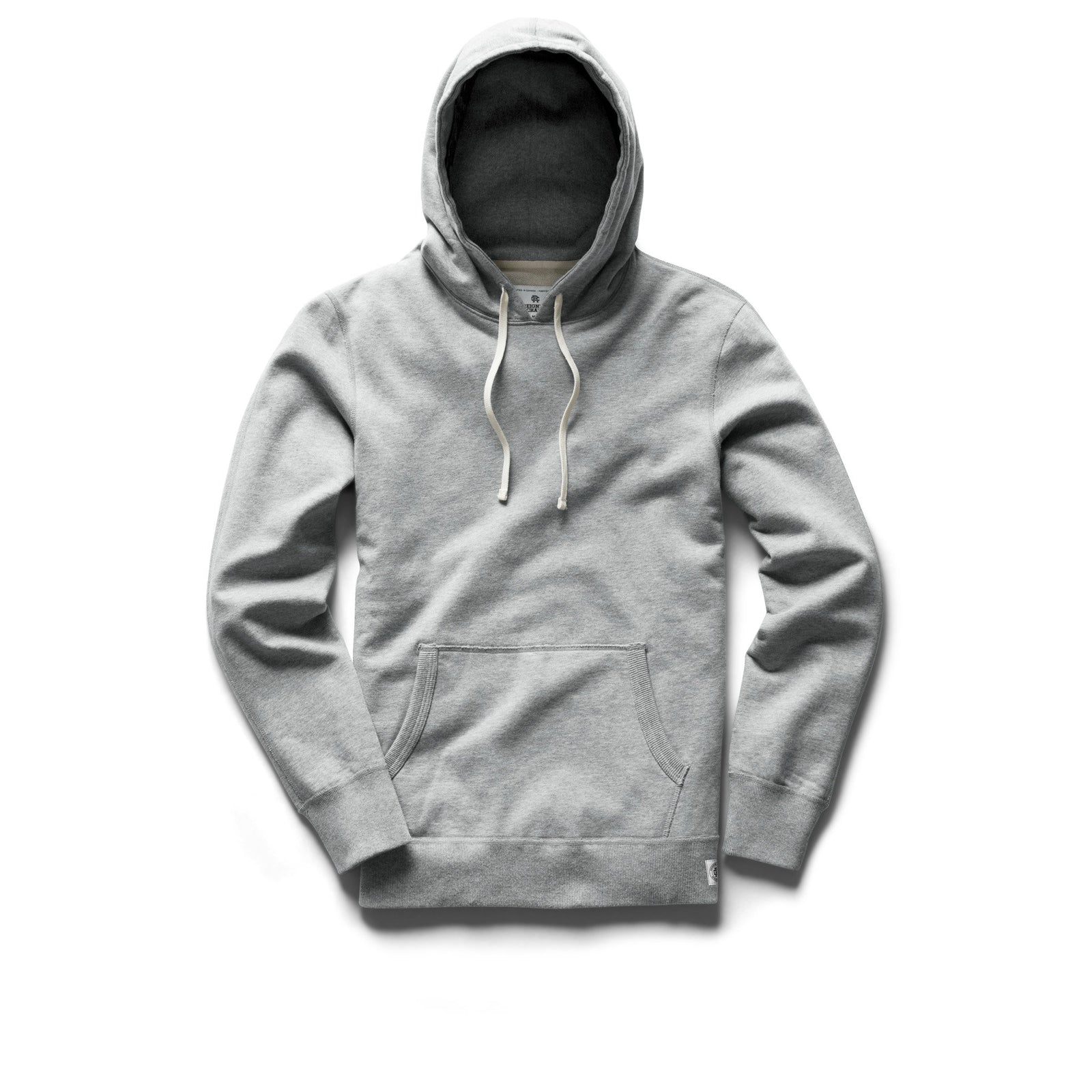 Reigning Champ Mid Weight Terry Pullover Hoodie in Heather Grey