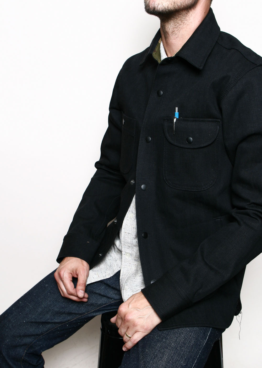 Rogue Territory Service Shirt in 15oz Stealth