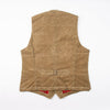Freenote Cloth Calico Vest in Waxed Canvas Tobacco