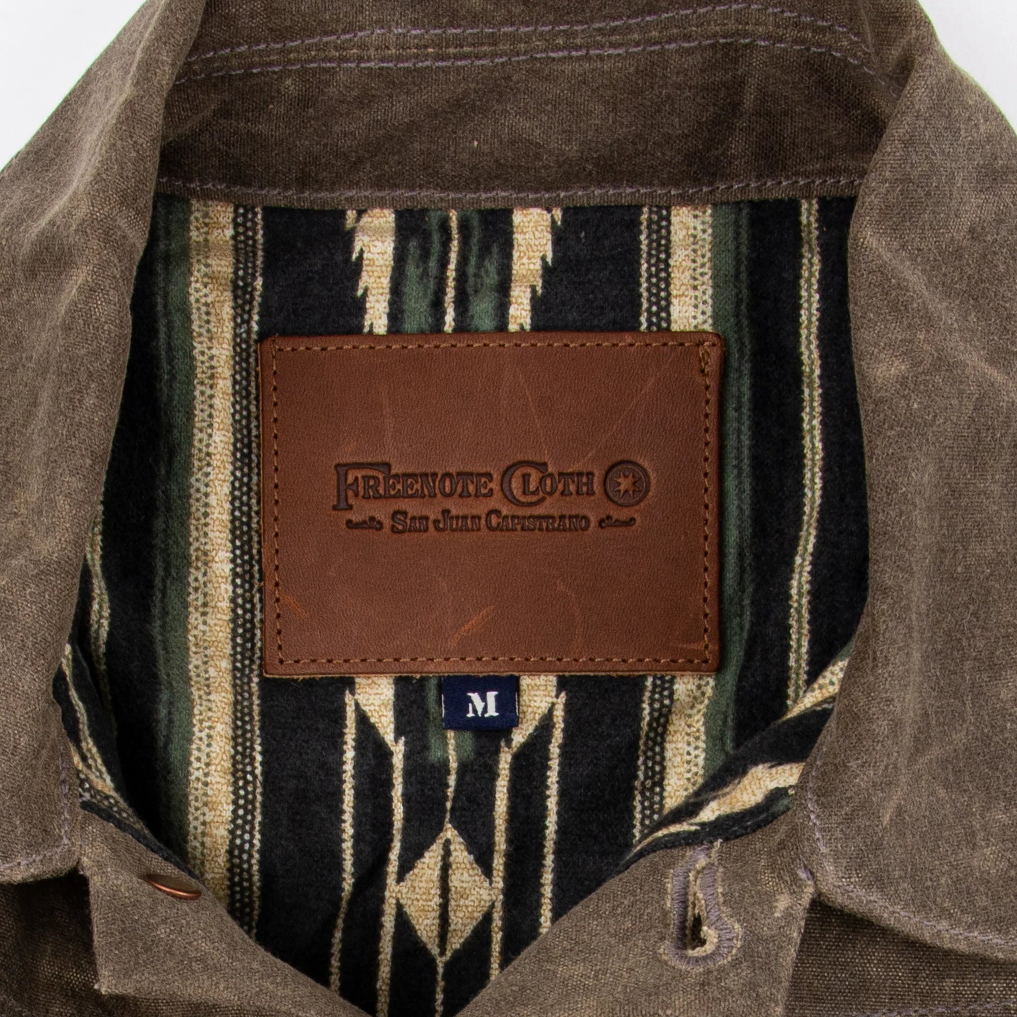 Freenote Cloth Riders Jacket in Oak Waxed Canvas