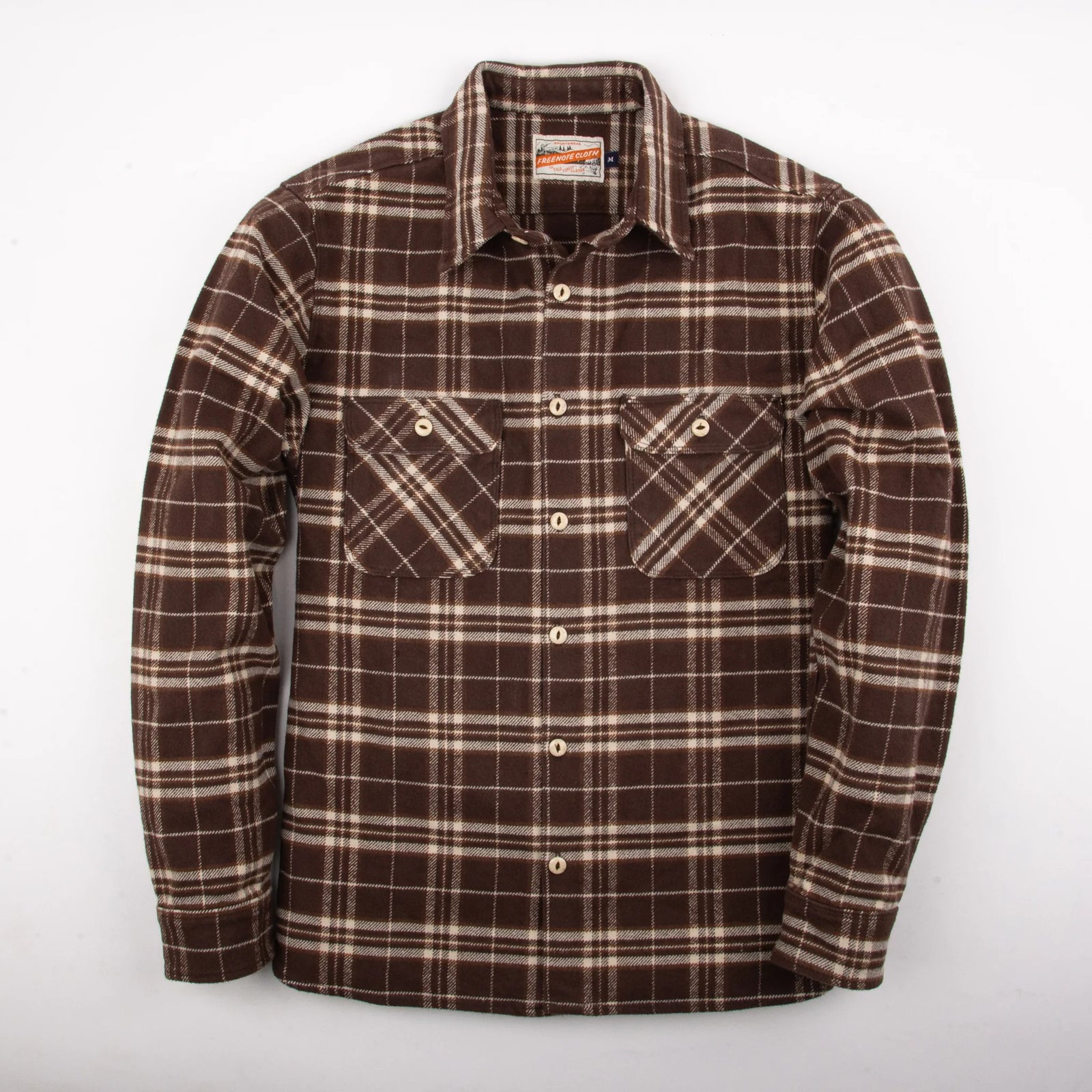 Freenote Cloth Benson in Brown Plaid