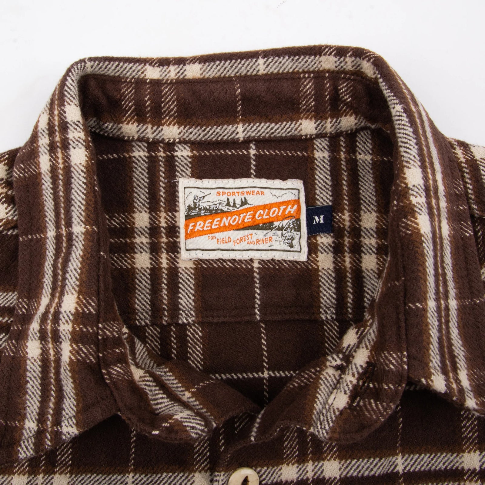 Freenote Cloth Benson in Brown Plaid