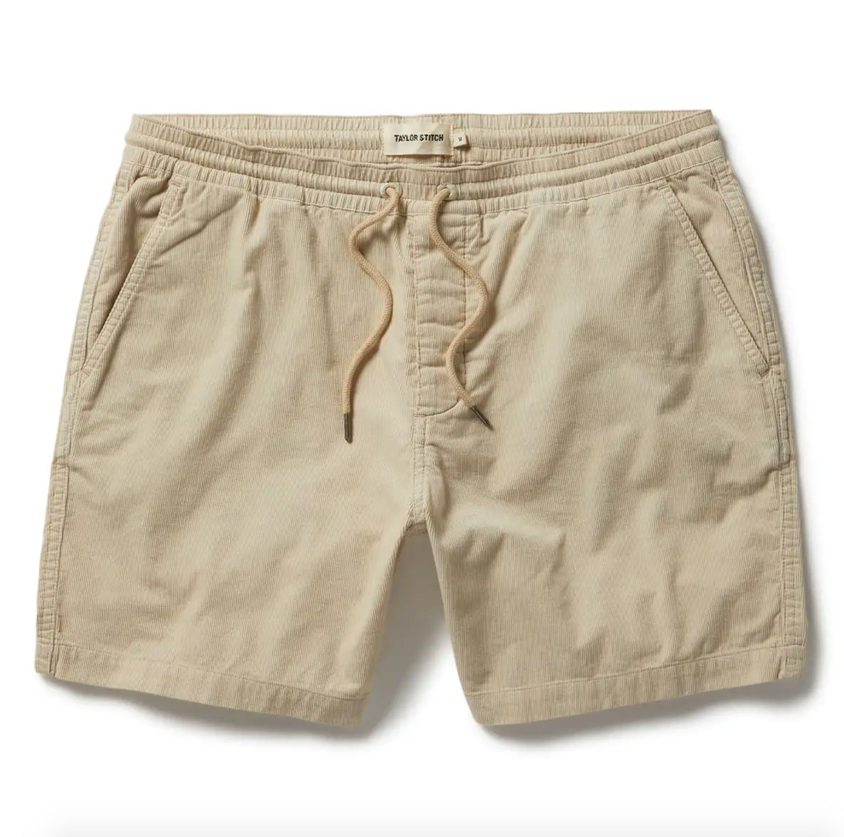 Taylor Stitch Apres Short in Natural Pinwale