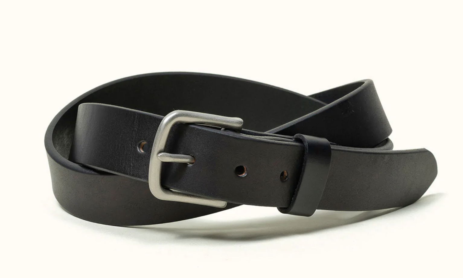 Tanner Goods Classic Belt in Black Stainless
