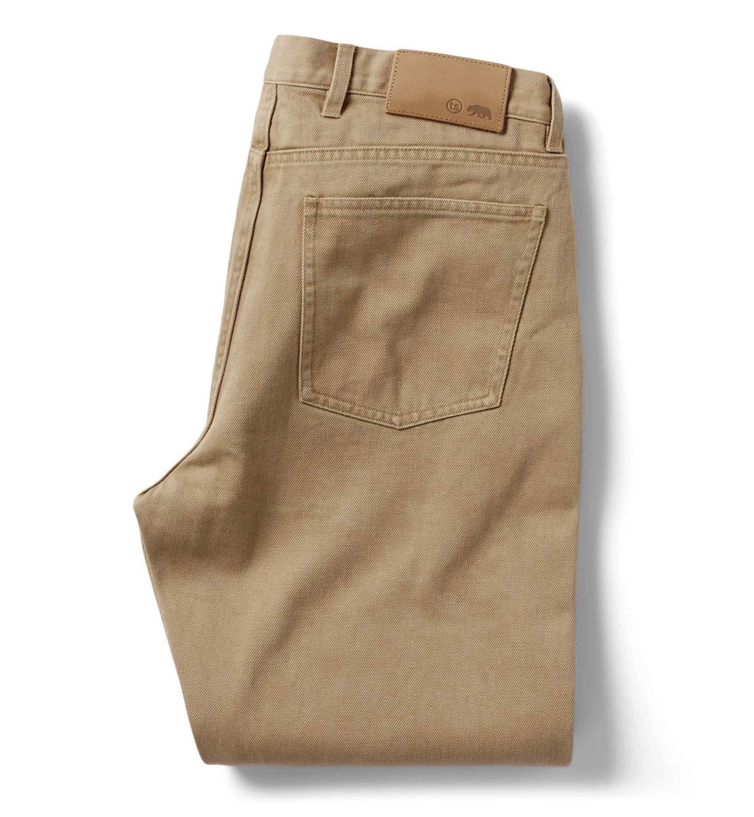 Taylor Stitch Slim All Day Pant in Washed Tobacco Selvage