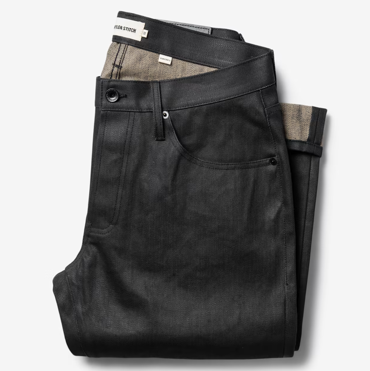 Taylor Stitch Slim Jean in Black Over-Dye Selvage