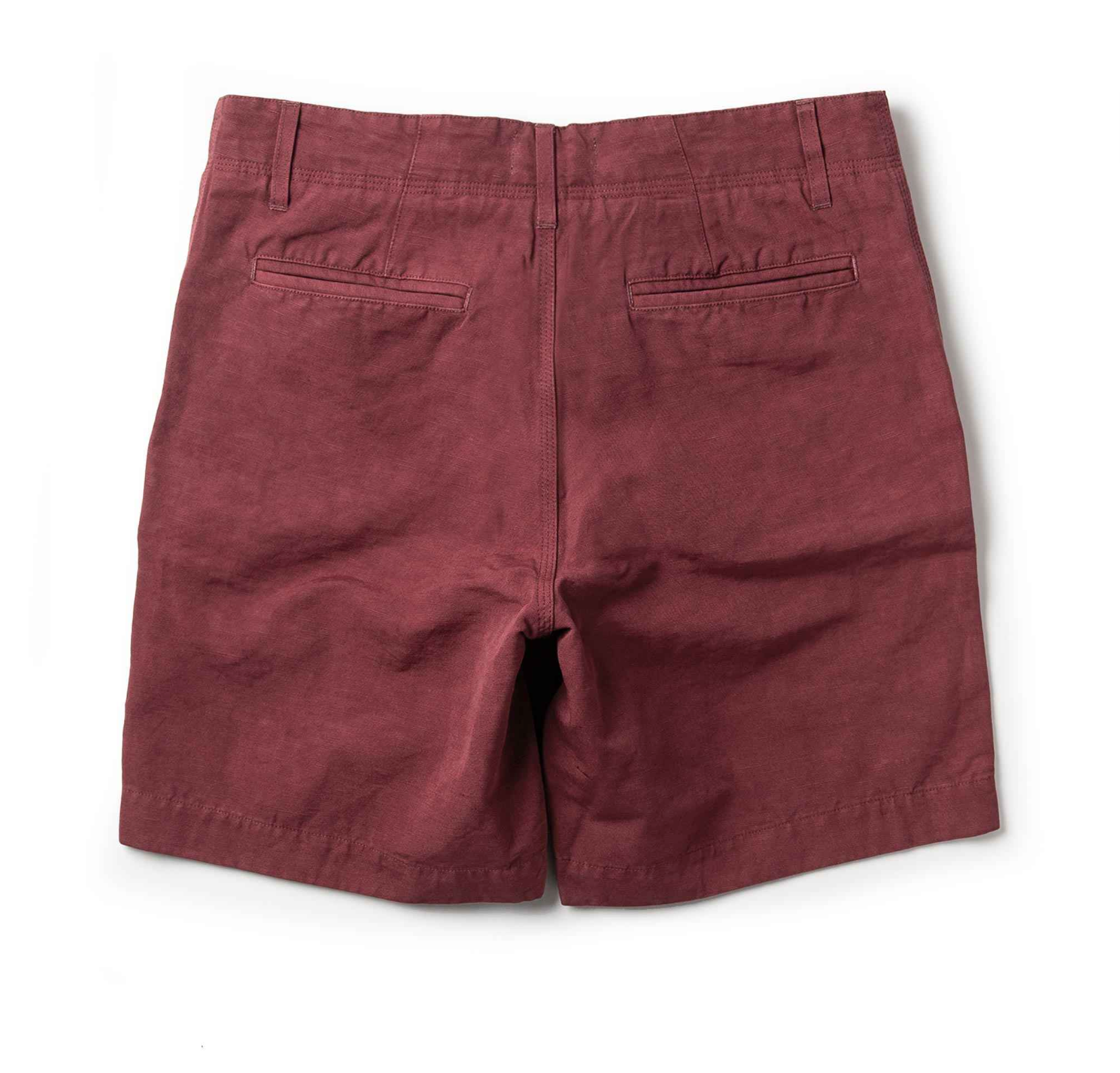 Taylor Stitch Morse Short In Brick Red Slub Linen