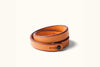 Tanner Goods Double Wrap Wristband in Saddle Tan Black