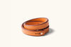 Tanner Goods Double Wrap Wristband in Saddle Tan Copper