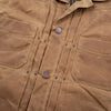 Freenote Cloth Riders Jacket in Rust Waxed Canvas