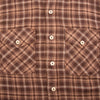 Freenote Cloth Wells Shirt in Brown Plaid