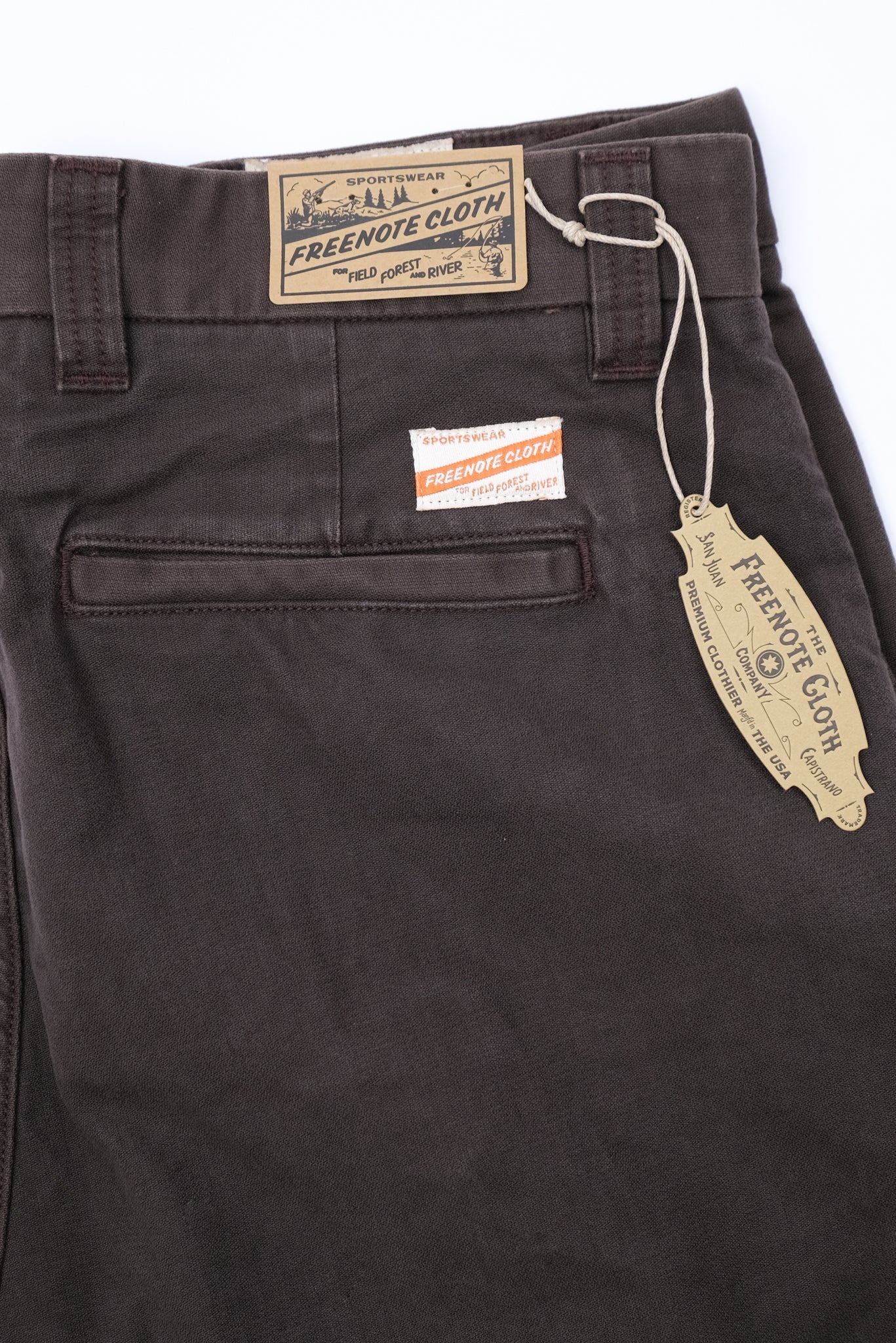 Freenote Cloth Deck Pant in Bark