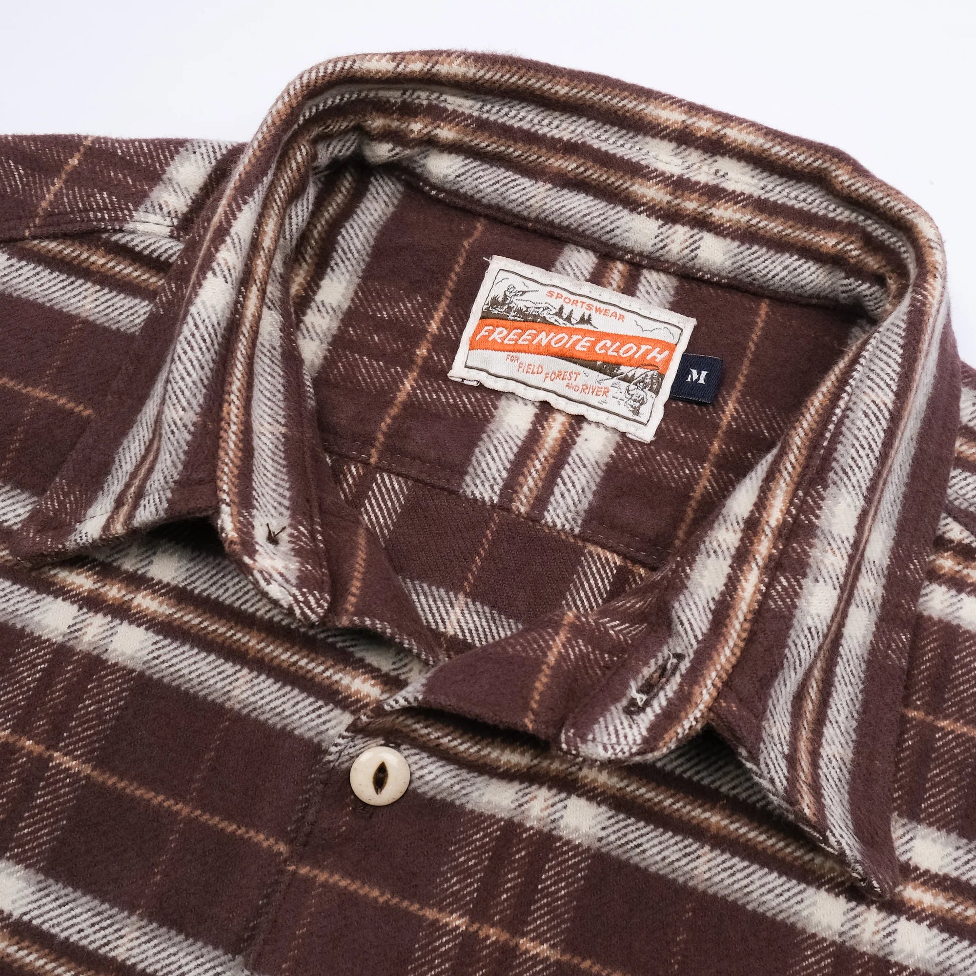 Freenote Cloth Benson in Grizzly Plaid