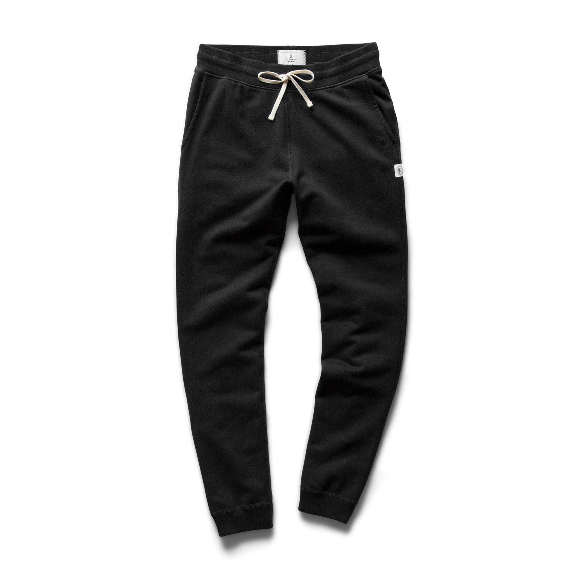 Reigning Champ Mid Weight Terry Slim Sweatpant In Black